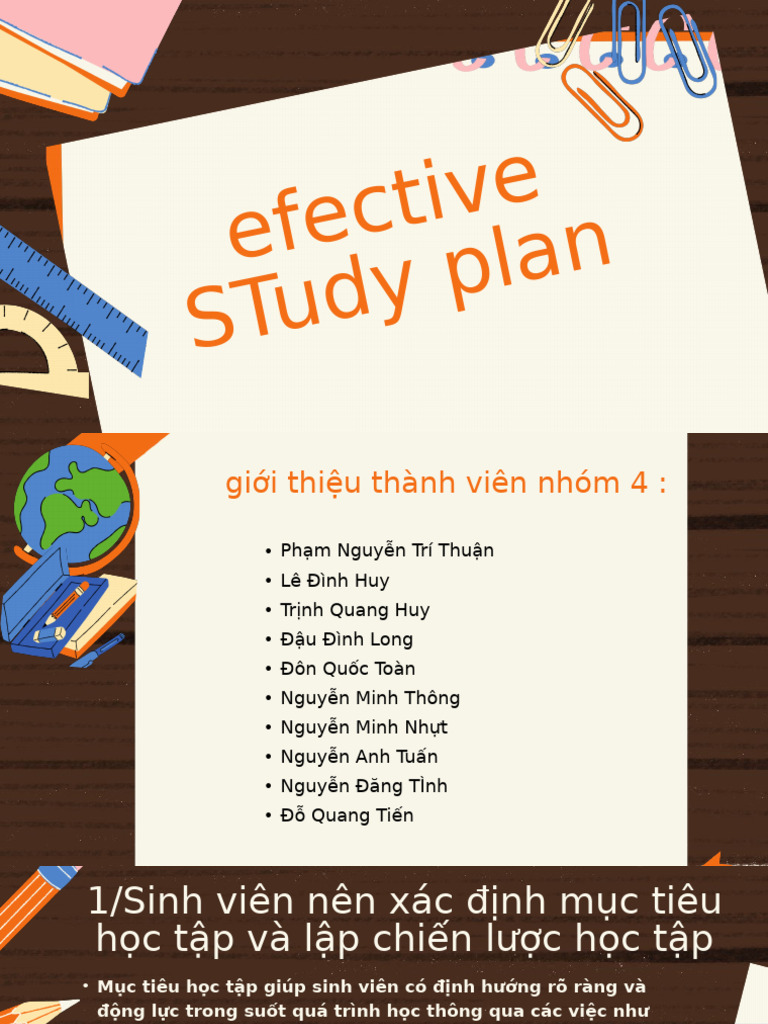 STudy Plan | PDF