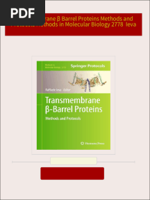 Transmembrane β Barrel Proteins Methods and Protocols Methods in Molecular Biology 2778  Ieva 2024 scribd download