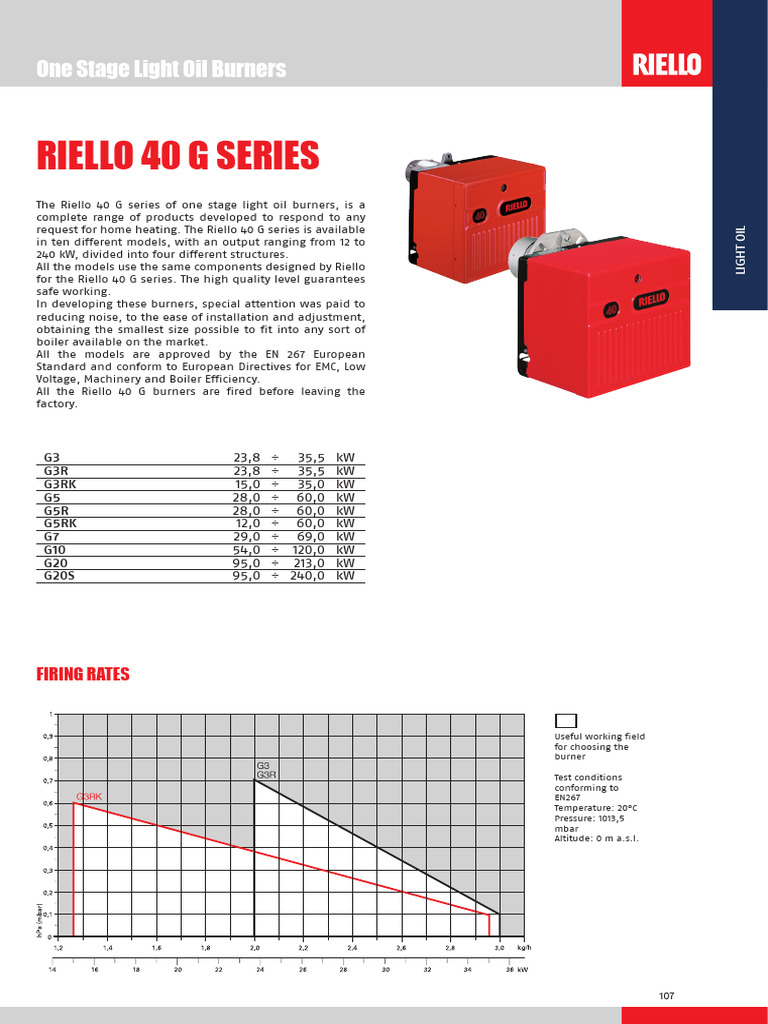 Riello 40 G | PDF | Energy Technology
