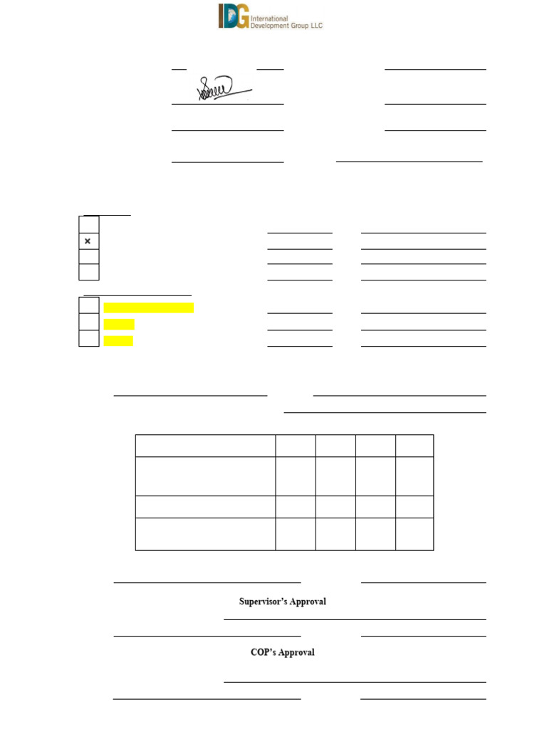 USAID Leave Request Form Template | PDF | Business Ethics | Working Time