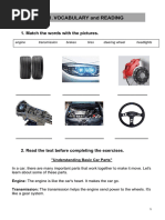 Car Parts Vocabulary with Pictures | PDF | Car | Motor Vehicle