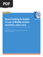 Donor Funding for Health in Low- & Middle-Income Countries, 2002-2013