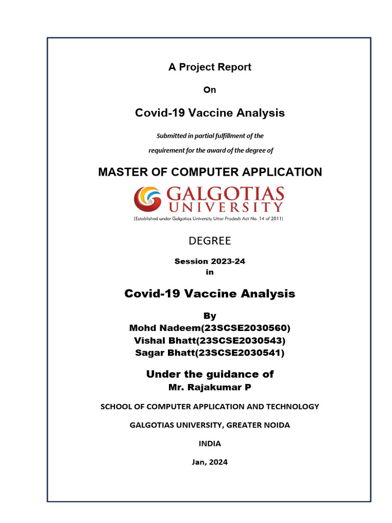 Covid-19 Vaccination Analysis | PDF | Data Analysis | Python ...