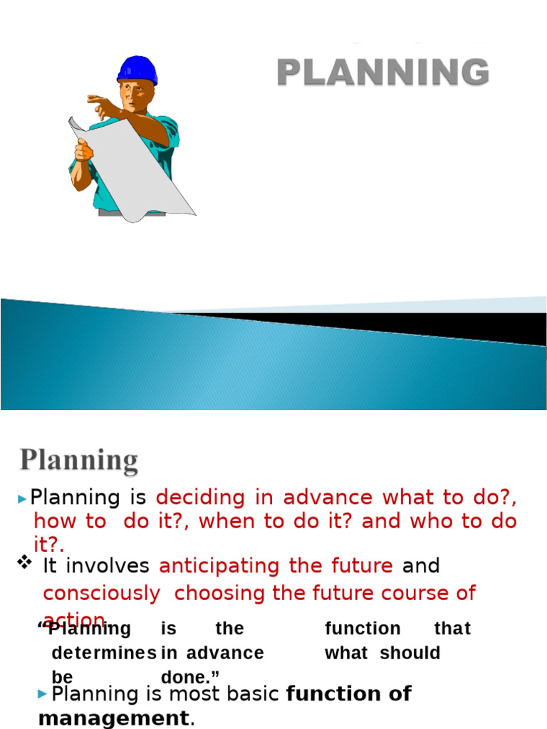 LECTURE 2 Planning Concept - Nature - Importance - Process - Types of ...