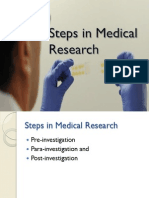 Steps in Medical Research