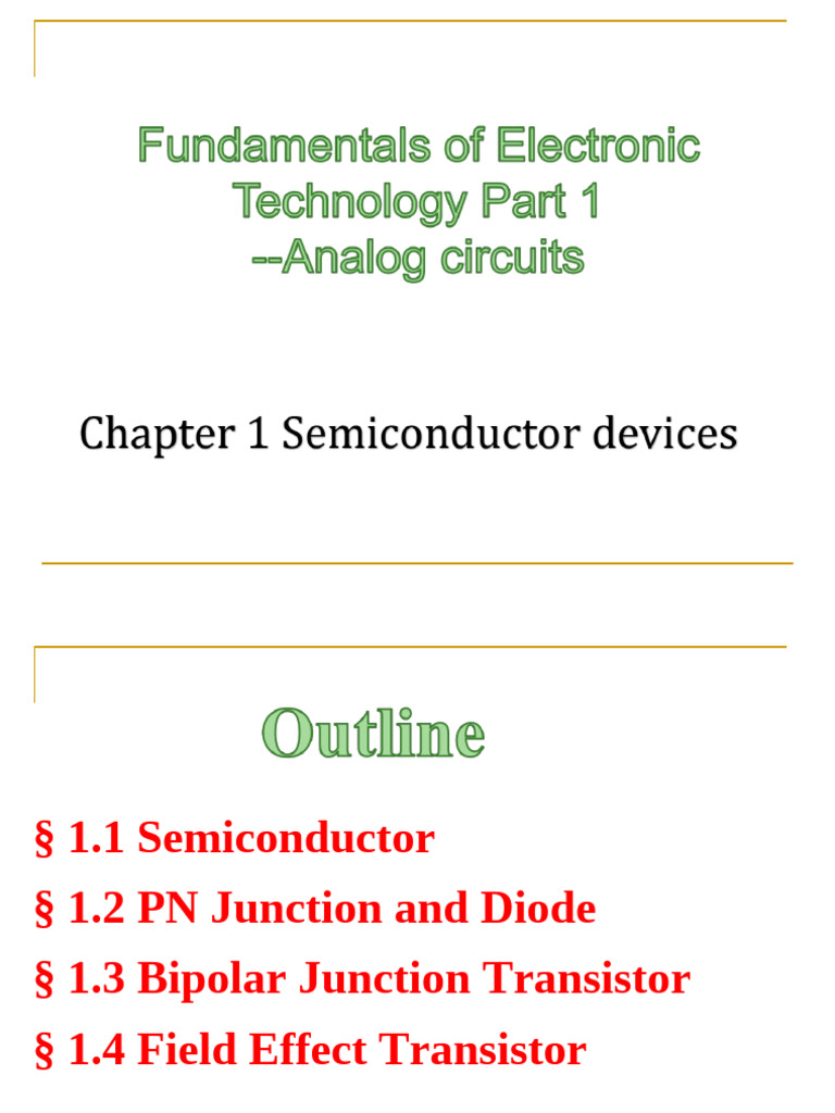 Semiconductor Basics and PN Junctions | PDF | P–N Junction | Bipolar ...