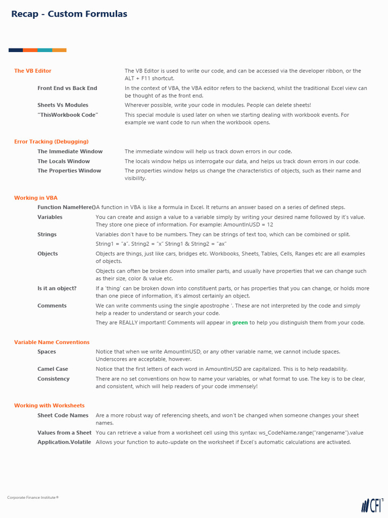 VBACourse1kChapterPDFDraft1 191230 164551 | PDF | Microsoft Excel ...