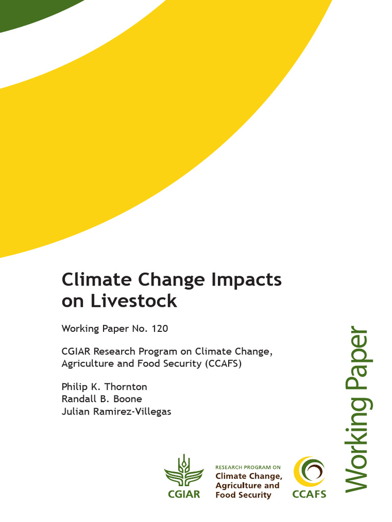 Climate Change Impacts On Livestock | PDF | Climate Change | Livestock