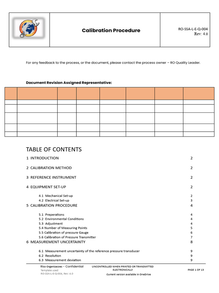 Pressure Gauge Calibration Guide | PDF | Calibration | Pressure Measurement
