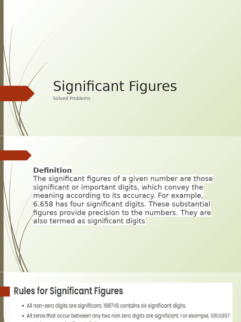 Significant Figures-PPT | PDF