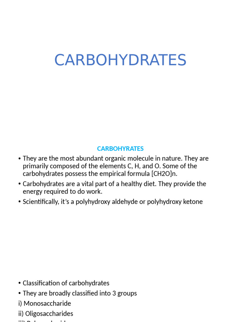 Understanding Carbohydrates: Types & Functions | PDF | Carbohydrates ...