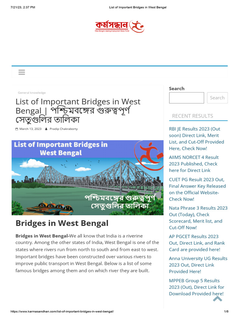 list-of-important-bridges-in-west-bengal-pdf