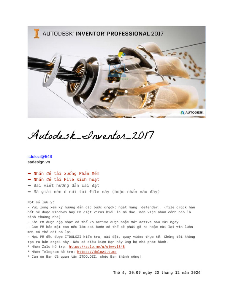 Autodesk - Inventor 2017 | PDF