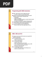 Programming With SIMD-instructions
