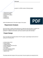 ETL data warehouse project stages