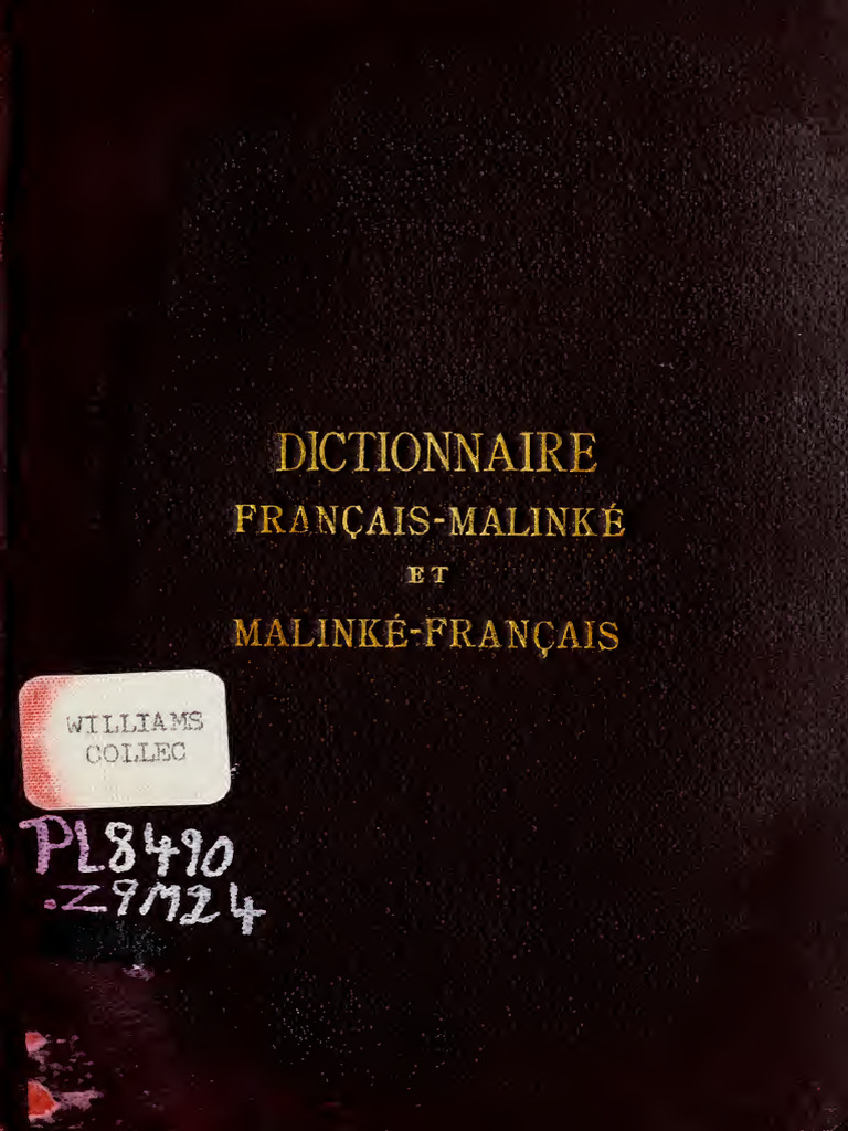 Dokumen - Pub Dictionnaire Franais Malinke Et Malinke Franais | PDF ...