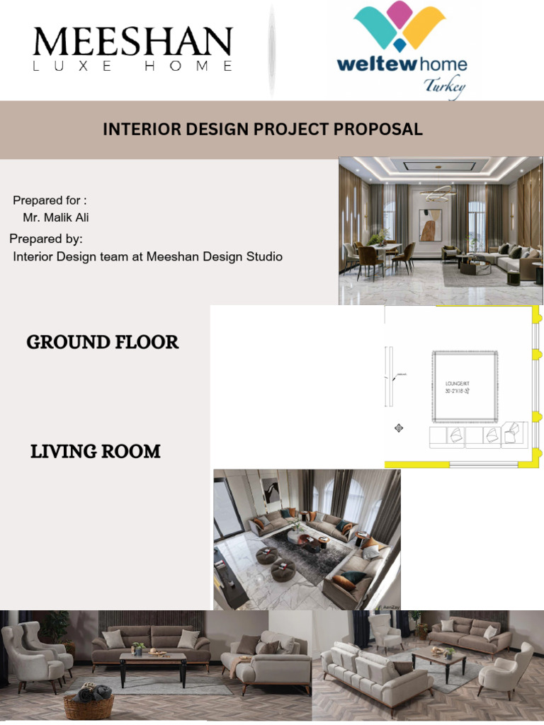 Interior Design Proposal for Mr. Ali | PDF