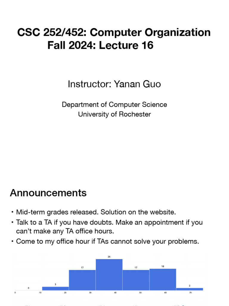 Lecture16 | PDF | Cpu Cache | Computing