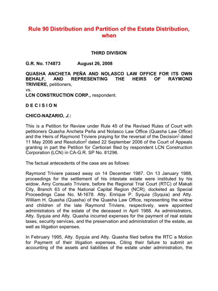 RLR - Rule 90 To 109 | PDF | Lawsuit | Lawyer