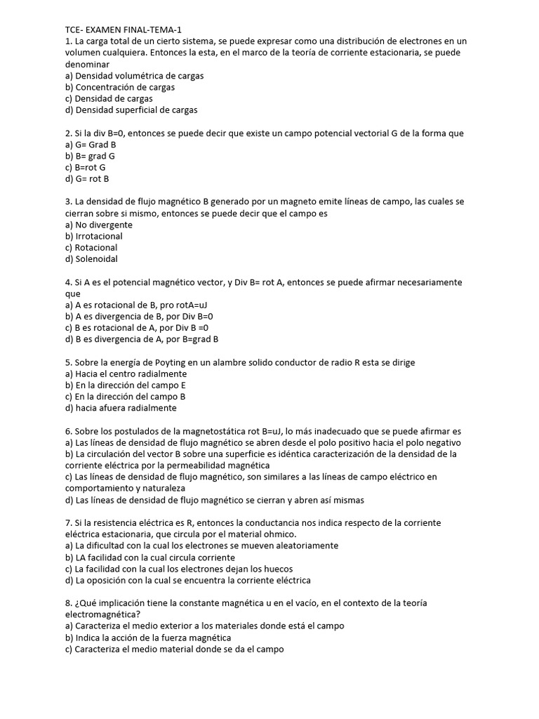 Ex2 22v Tema1 | PDF | Corriente eléctrica | Electromagnetismo