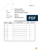 Carga y Descarga de Camiones-Procedimiento