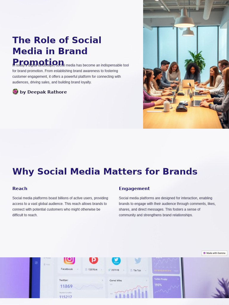 The Role of Social Media in Brand Promotion | PDF | Social Media ...