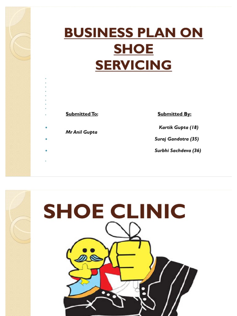 shoes making business plan pdf