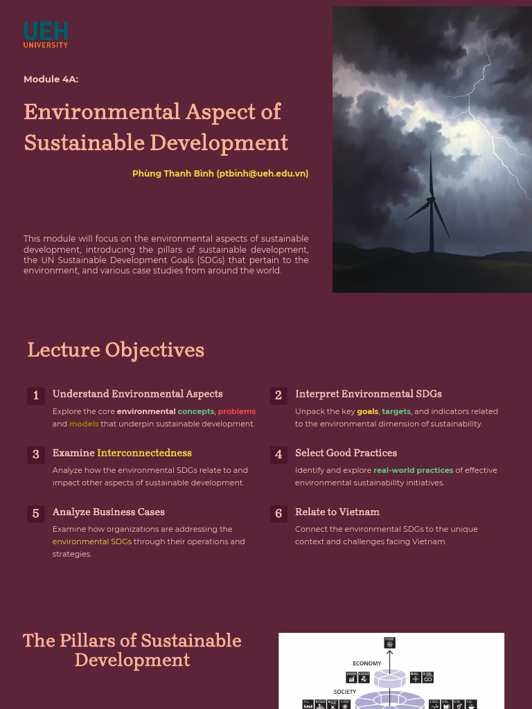 Environmental Aspects of Sustainable Development | PDF | Climate Change ...