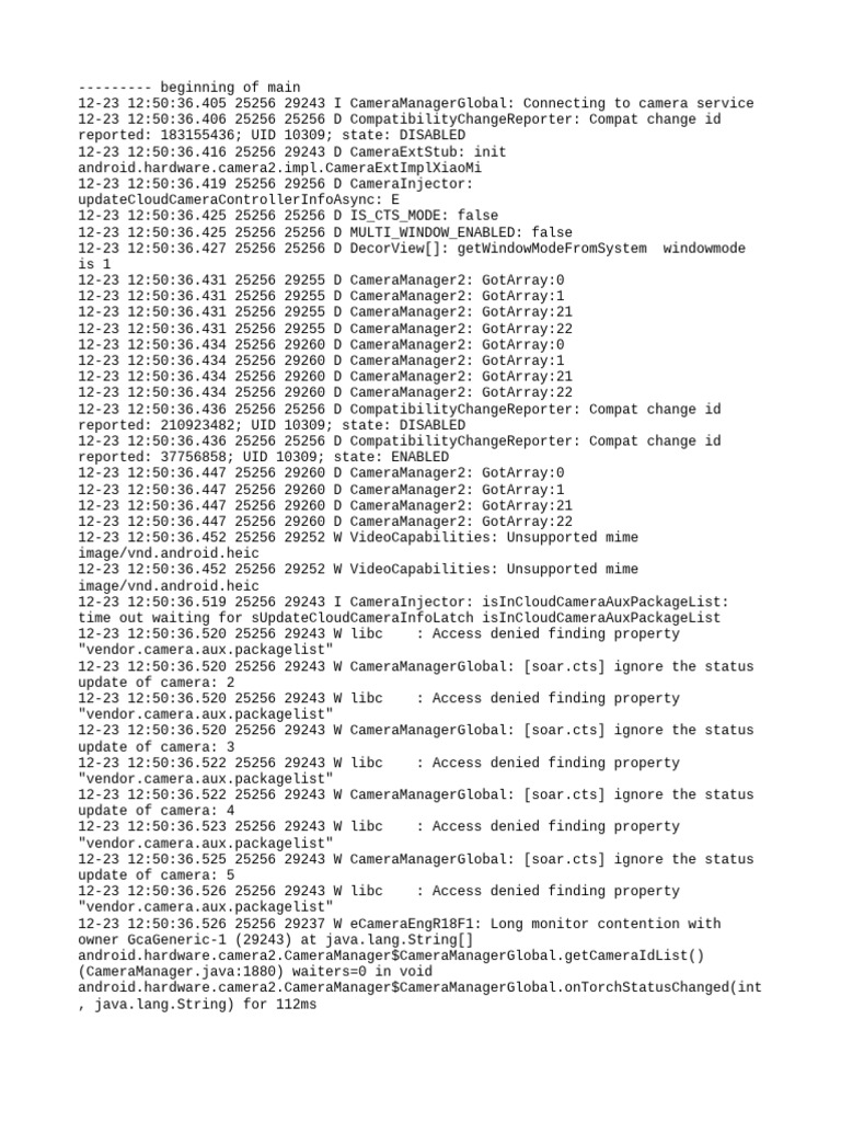 Log Cat 1734934836347 | PDF | Callback (Computer Programming) | Software