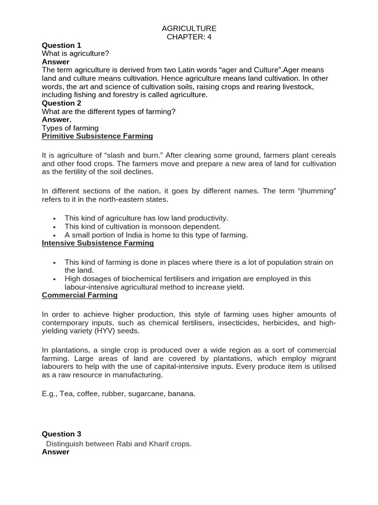 Agriculture 2 Pdf Agriculture Intensive Farming