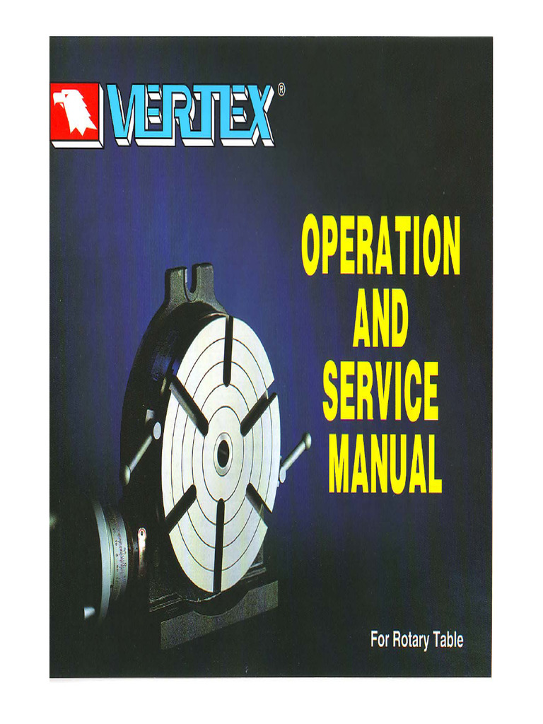 Rotary Table Manual | PDF