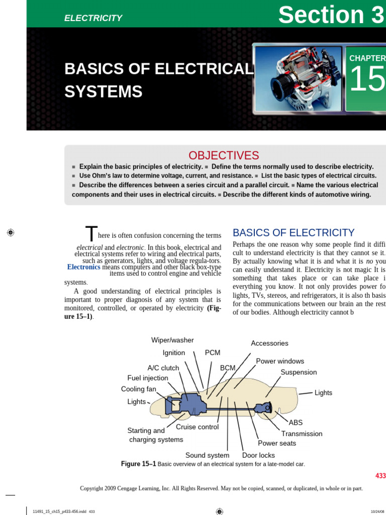 Chapter 15 Basics of Electrical Systems | PDF | Electric Power ...