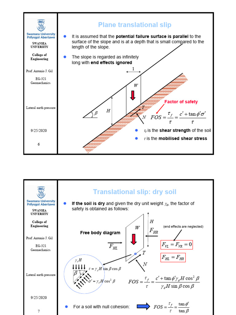 Slope Stability Part 2 Pdf Soil Geotechnical Engineering