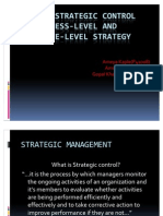 Linking Strategic Control To Business-Level and Corporate-Level Strategy Presentation