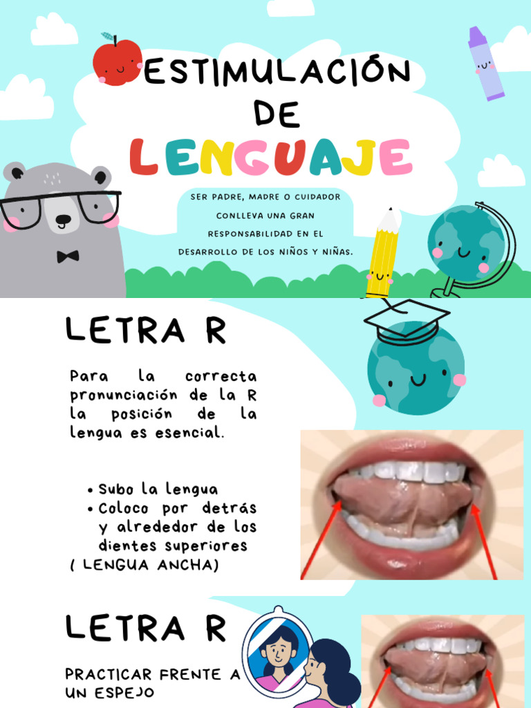 Ejercicios de pronunciación para la letra R | PDF