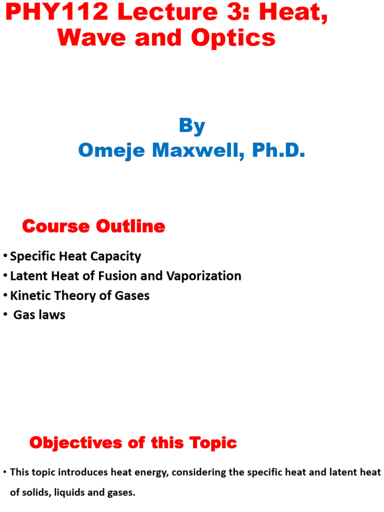 Heat Energy and Specific Heat Capacity | PDF | Latent Heat | Heat