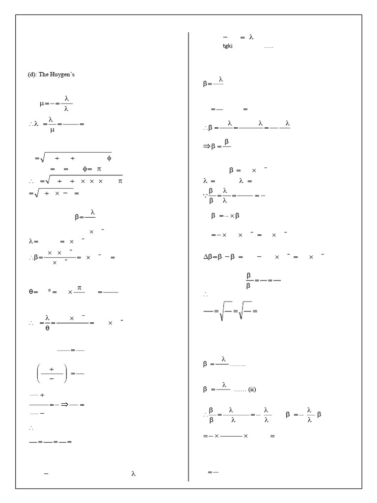 Wave Fronts and Interference Patterns | PDF | Waves | Wavelength