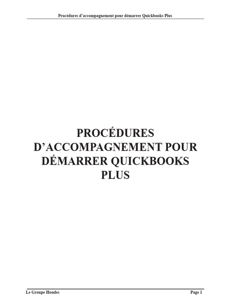 Démarrage de Quickbooks Plus | PDF | ZIP (format de fichier) | Fichier ...