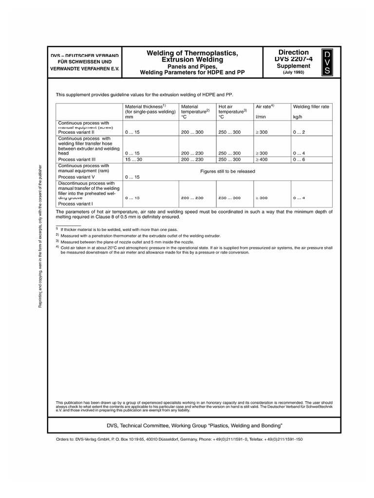 Norma DVS 2207-4-1 | PDF
