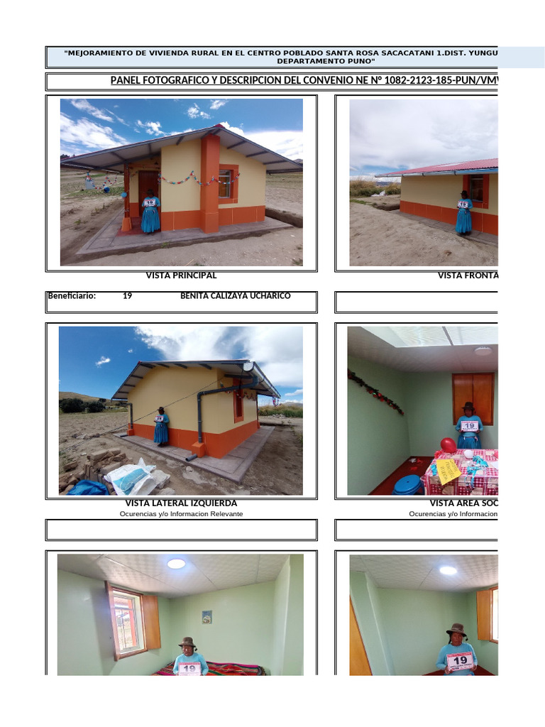 Mejoramiento de Vivienda en Puno | PDF
