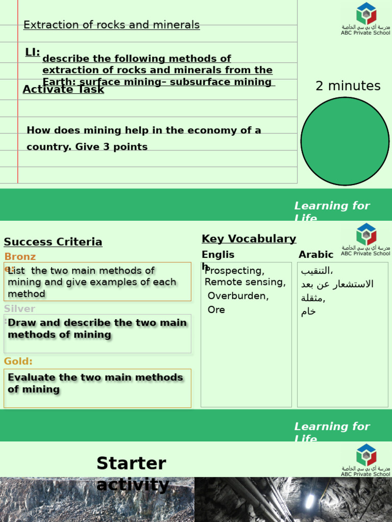 Mining Methods: Surface vs. Subsurface | PDF | Mining | Ore