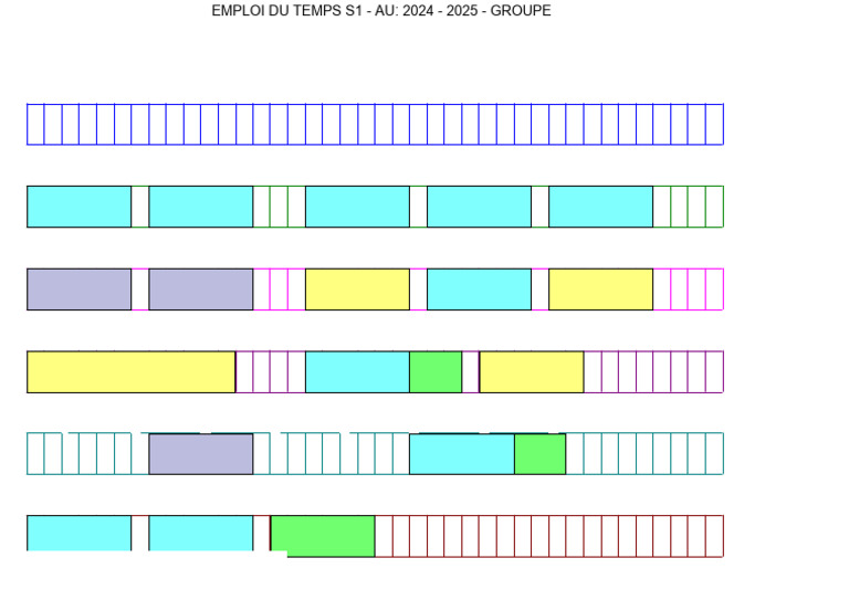 Emploi du temps S1 2024-2025 MP2IASERTD1 | PDF