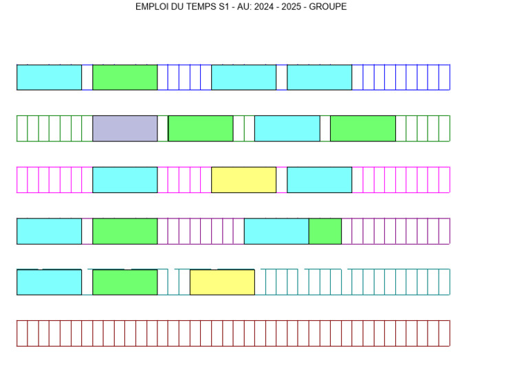 Emploi du temps S1 - 2024-2025 | PDF