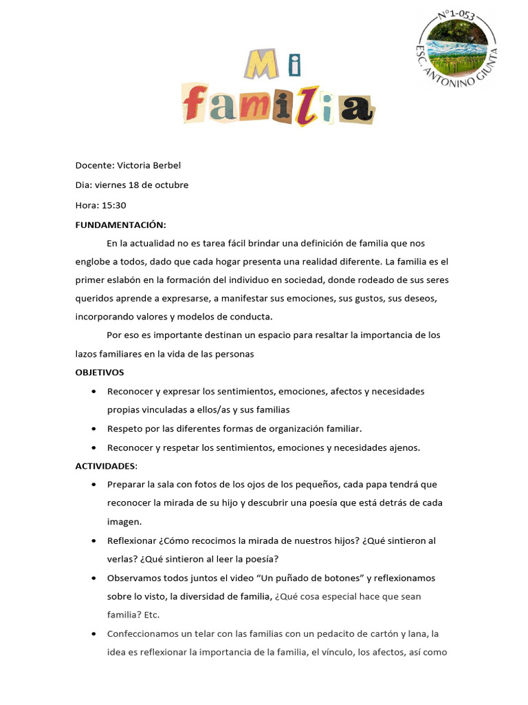 Dia de La Familia | PDF