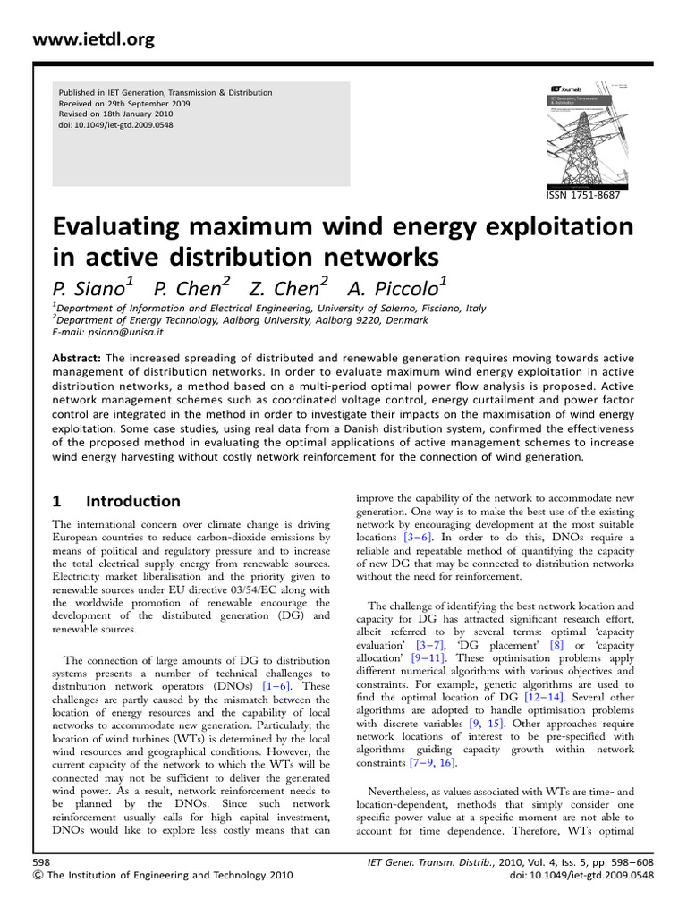 fff | PDF | Wind Power | Electrical Grid