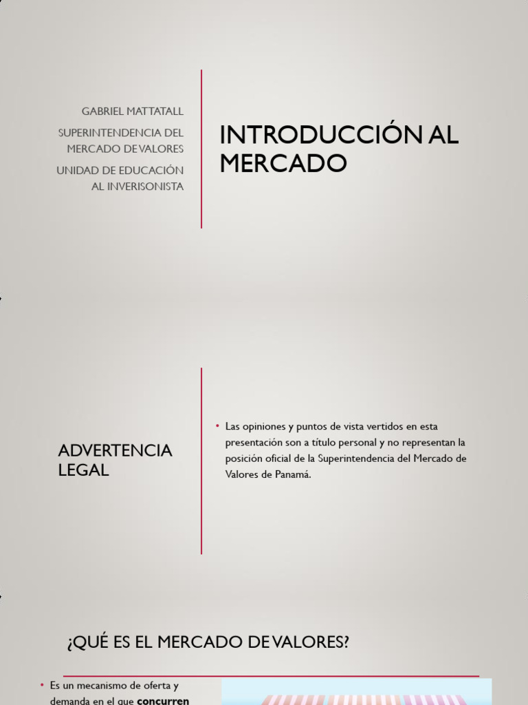 Introducción al Mercado de Valores | PDF | Compartir (Finanzas) | Bolsa ...