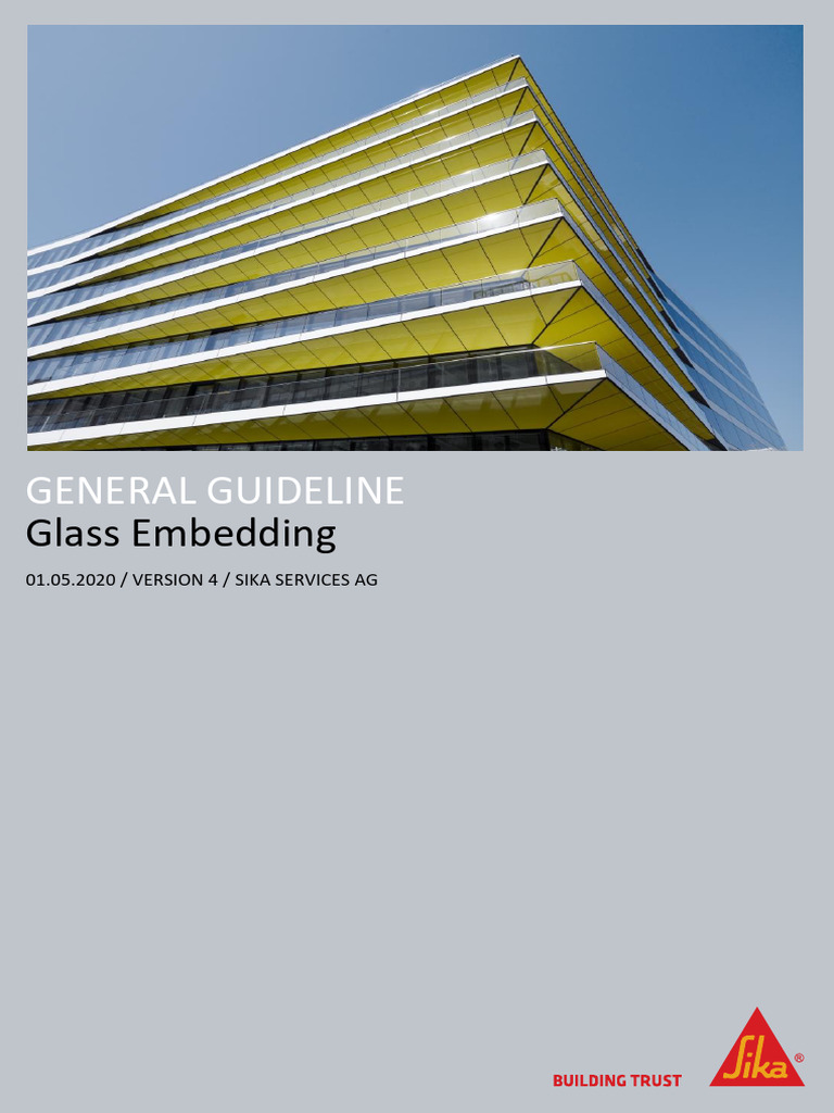 General Guidelineglassembedding | PDF | Glasses | Adhesive