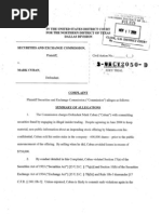 S.E.C.'s Insider Trading Lawsuit Against Mark Cuban