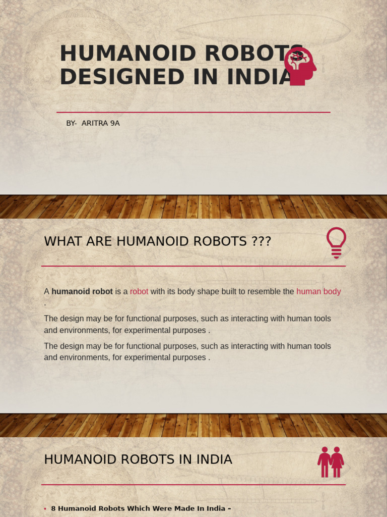Indian Humanoid Robots Overview | PDF | Robot | Robotics