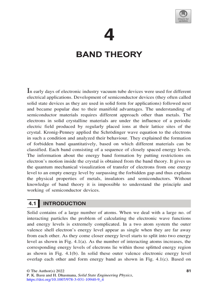 Ch4 - Solid State Engineering Physics-Springer (2022) | PDF ...